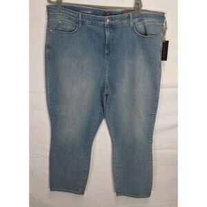 Nwt NYDJ  Wide Leg  Lift Tuck Ira Relaxed Ankle Womens Jeans Sz 22W Cropped